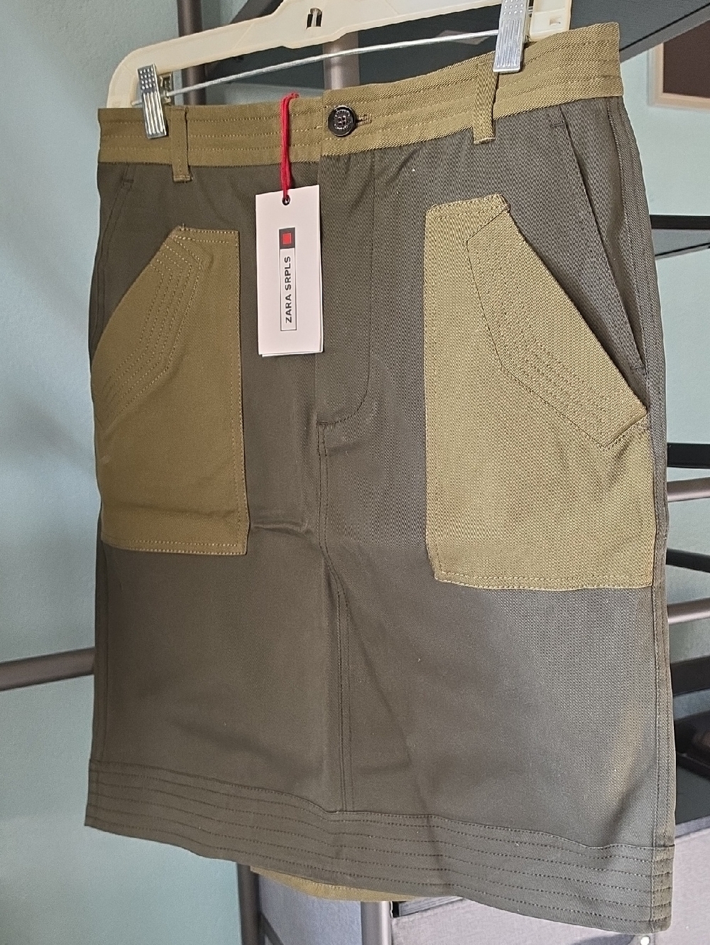 Zara Limited Edition Skirt 05 Khaki Medium Ref 4043/502